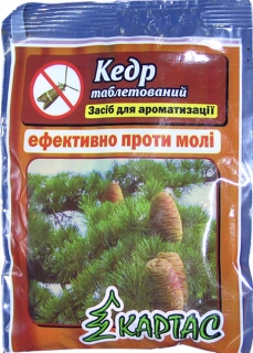 Таблетки від молі"Кедр"