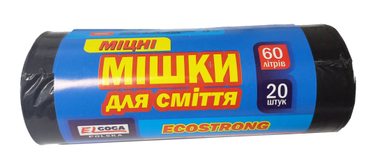Пакети д/сміття Стандарт 60л (20шт)