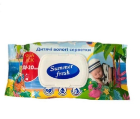Серветки вол дит"Саммер Фреш" (120шт)